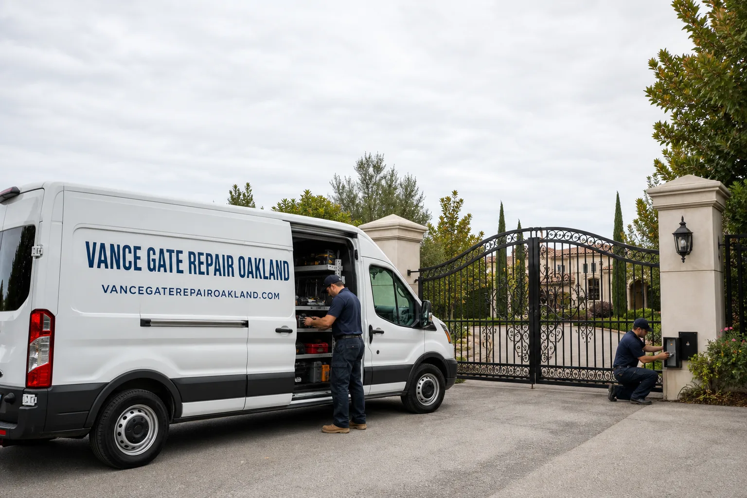 Vance Gate Repair Oakland gate repair service vehicle and crew in Oakland, CA